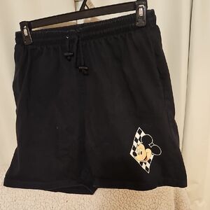 Vintage Disney Black Women's Athletic Shorts with Character Design